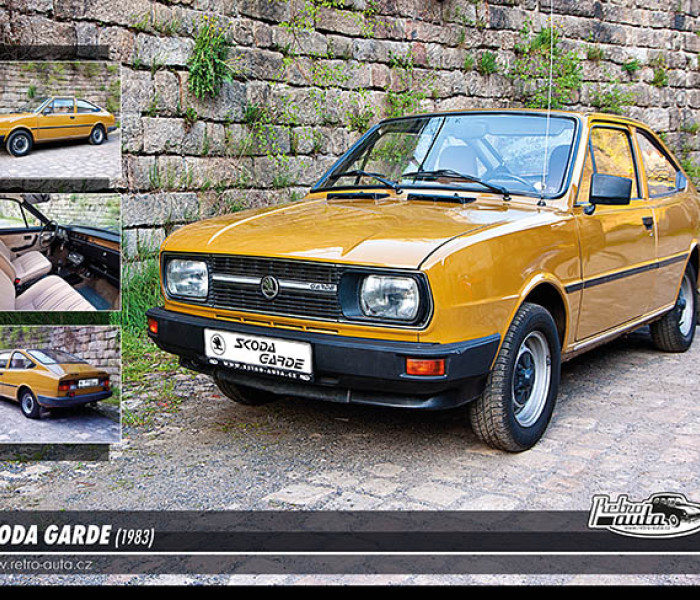 Puzzle - Retro-auta - Skoda GARDE (1983)