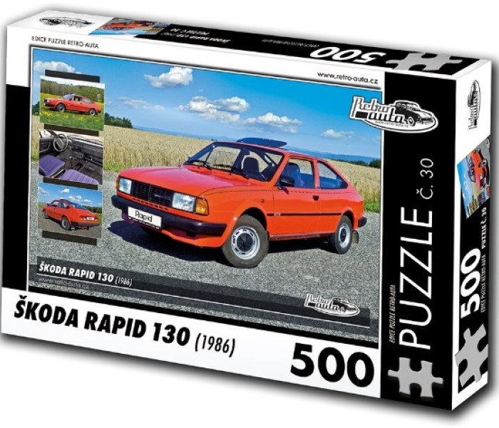 Puzzle - Retro-auta - Skoda Rapid 130 (1986)