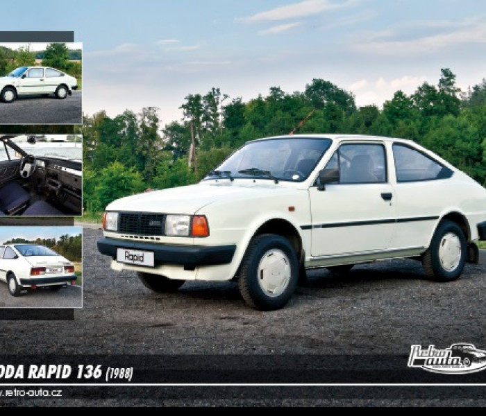 Puzzle - Retro-auta - Skoda Rapid 136 (1988)