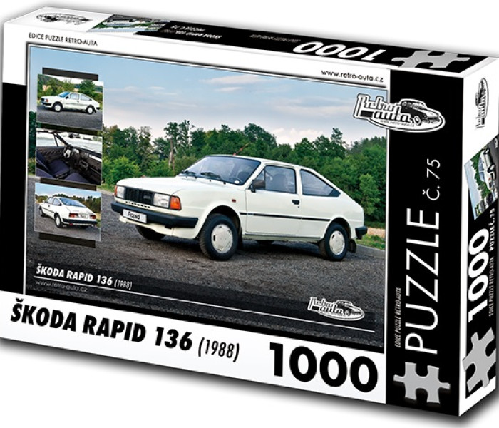 Puzzle - Retro-auta - Skoda Rapid 136 (1988)