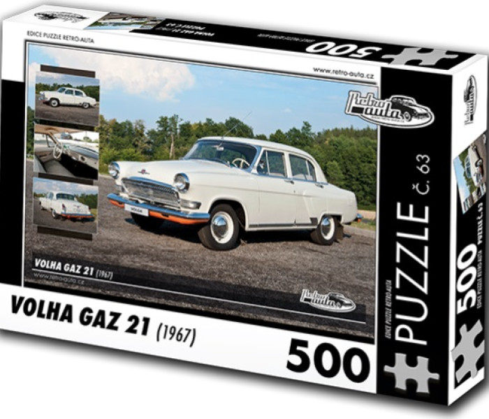 Puzzle - Retro-auta - Volha GAZ 21 (1967)