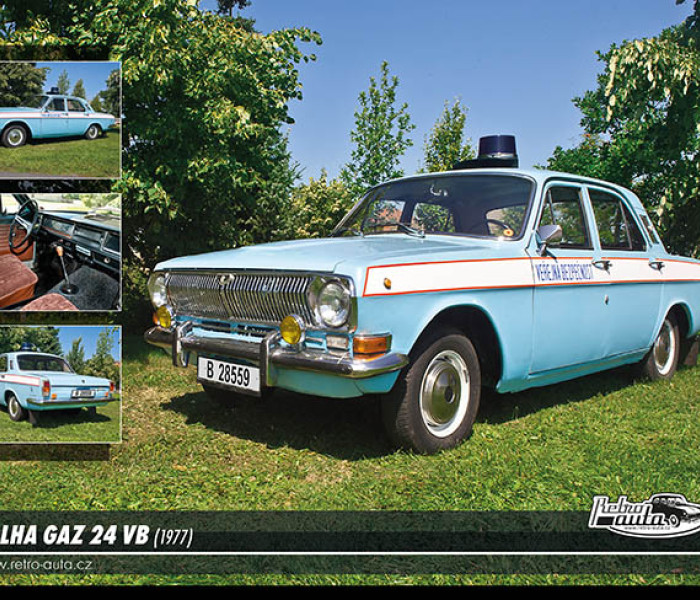 Puzzle - Retro-auta - Volha GAZ 24 VB (1977)