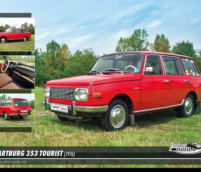 Puzzle - Retro-auta - Wartburg 353 Tourist (1976)