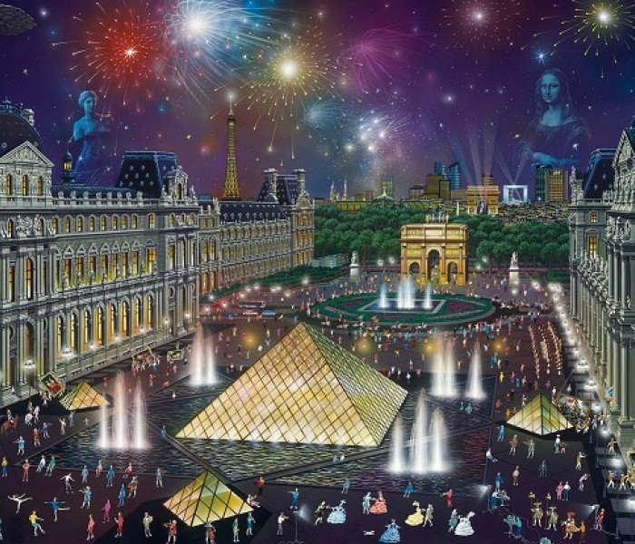 Puzzle - Schmidt - Fuochi d artificio sul Louvre