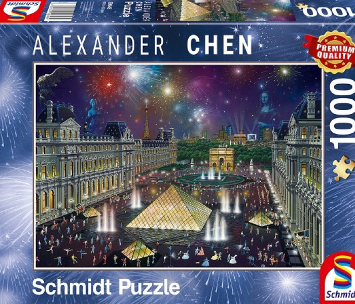 Puzzle - Schmidt - Fuochi d artificio sul Louvre