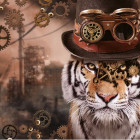 Puzzle - Schmidt - Tigre - Steampunk