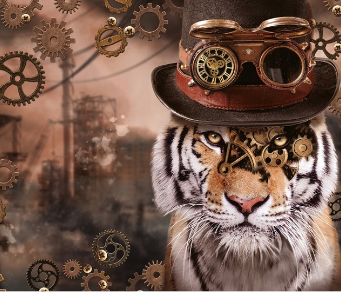 Puzzle - Schmidt - Tigre - Steampunk