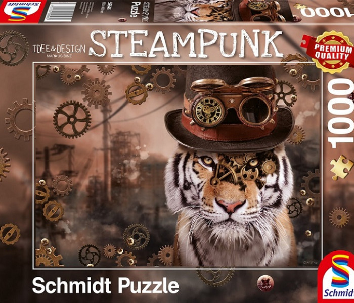 Puzzle - Schmidt - Tigre - Steampunk