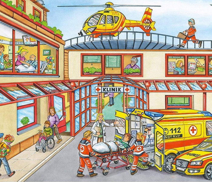 Puzzle - Schmidt - Soccorritori + modello di elicottero