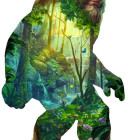 Puzzle - Sunsout - Uomo della foresta