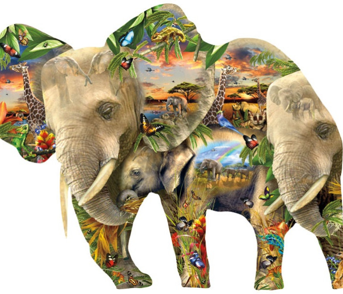Puzzle - Sunsout - Elefanti
