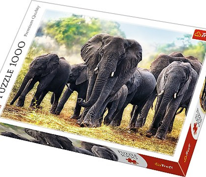 Puzzle - Trefl - Elefanti africani