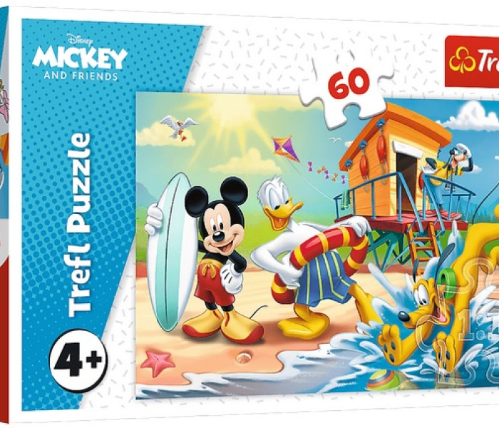 Puzzle - Trefl - Topolino sulla spiaggia