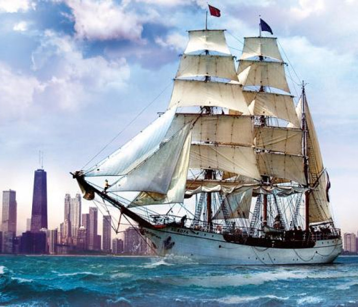 Puzzle - Trefl - Barca a vela a Chicago