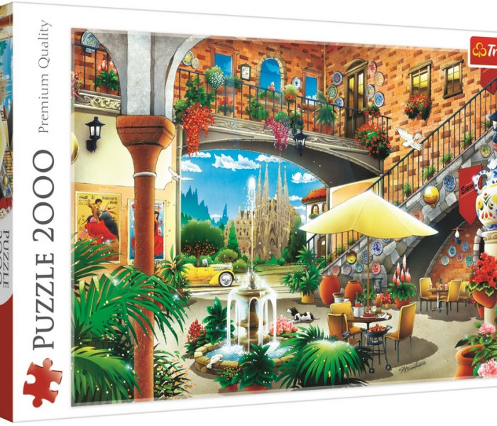 Puzzle - Trefl - Vista di Barcellona