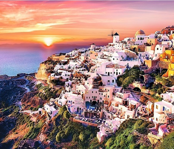 Puzzle - Trefl - Santorini al tramonto