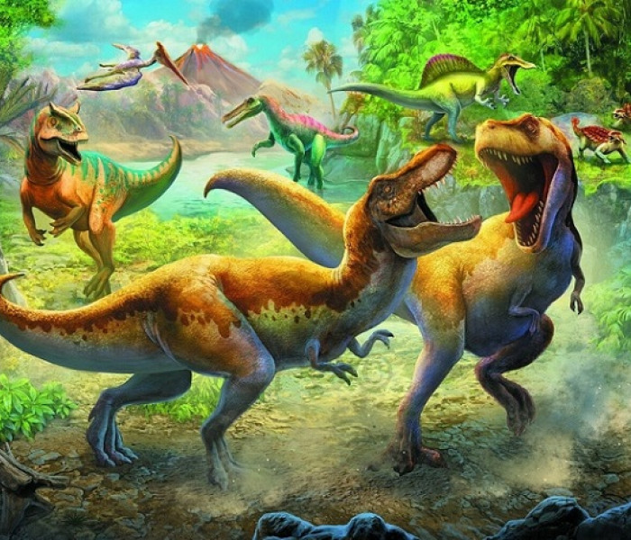 Puzzle - Trefl - Mondo dei dinosauri