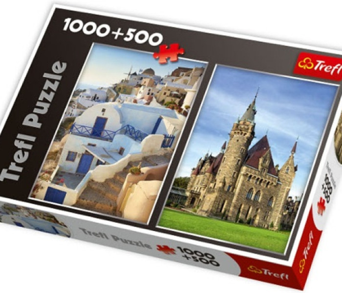 Puzzle - Trefl - Castello Moszna / Santorini, Grecia